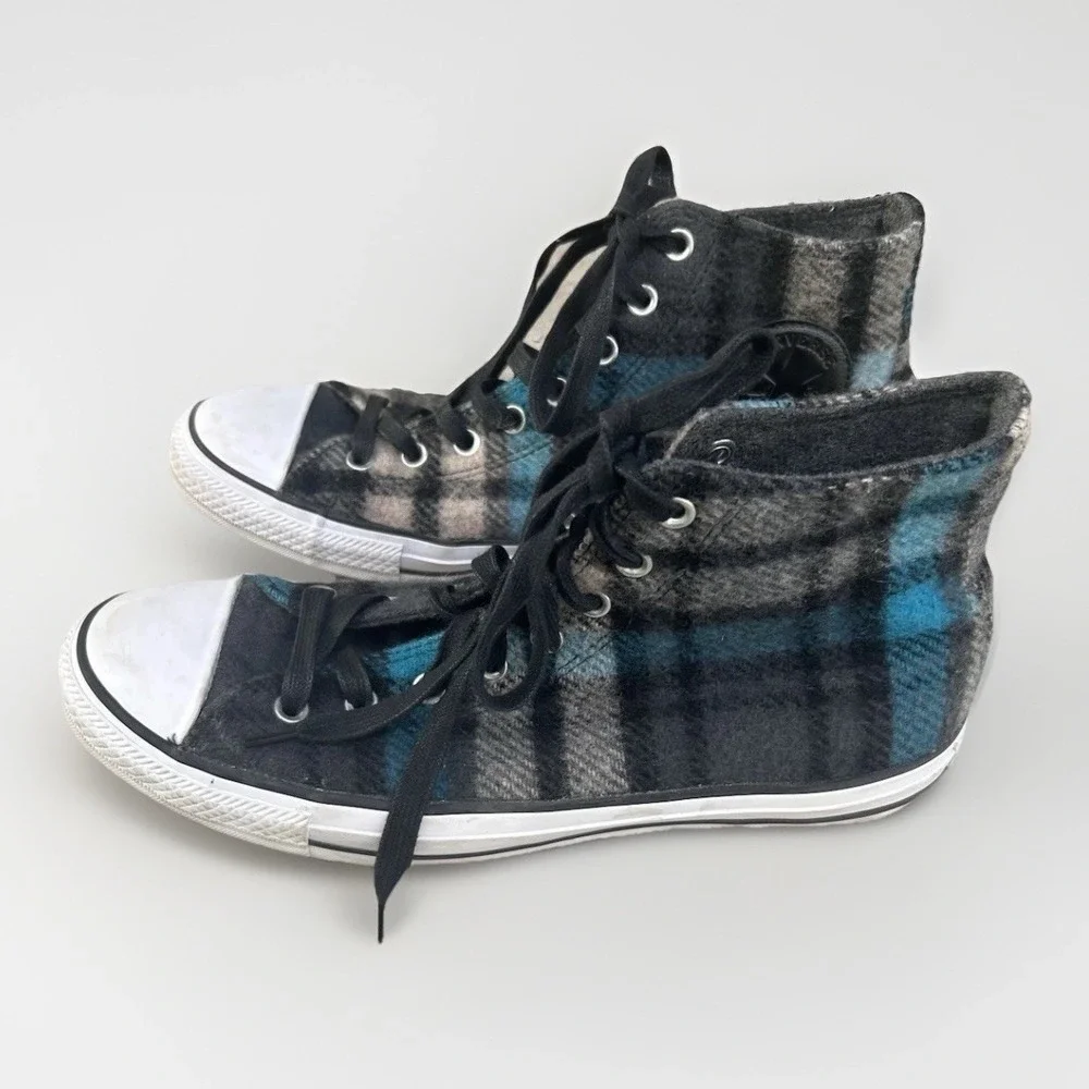 Converse x Woolrich Chuck Taylor All Star High Top Plaid Wool Mens 10 Womens 12